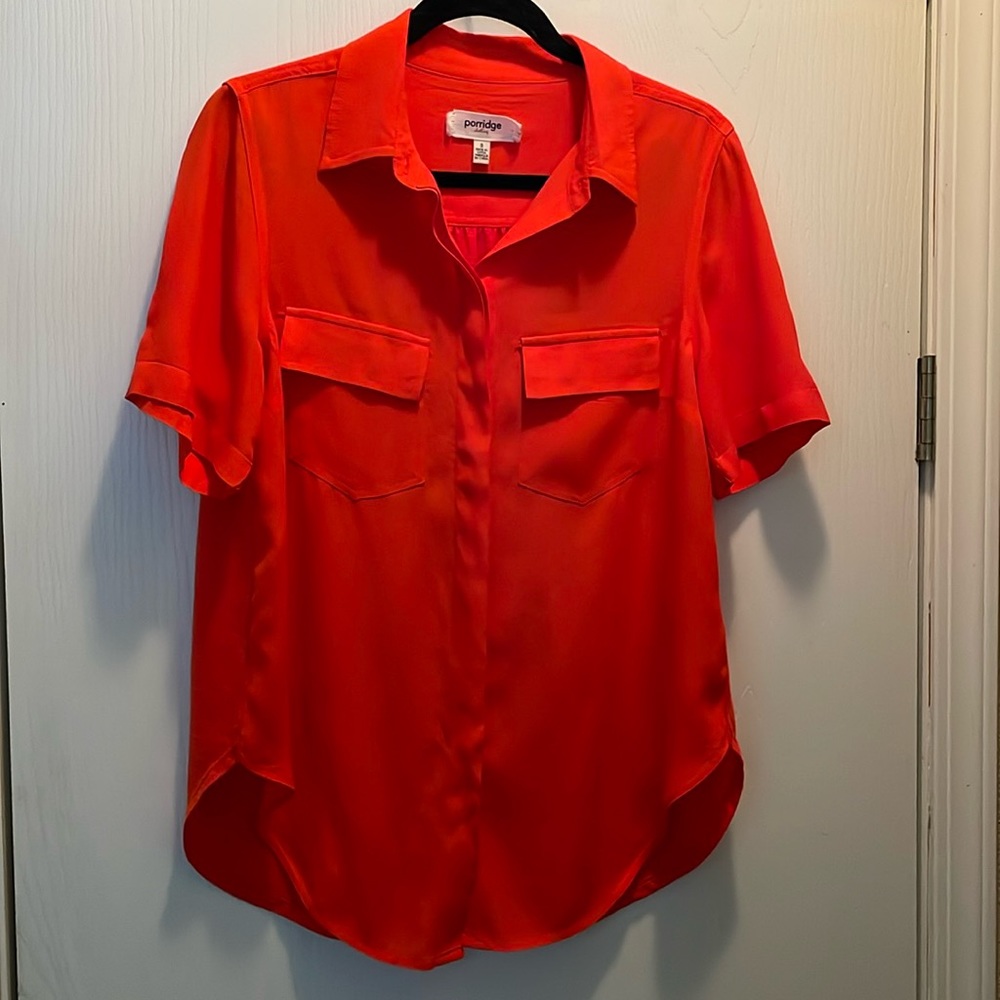 porridge clothing brand blousy top, small